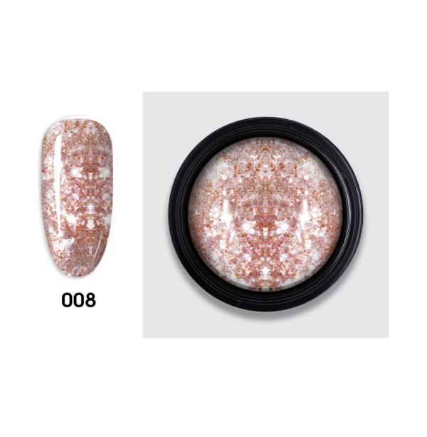 Cream Glitter Gel 008